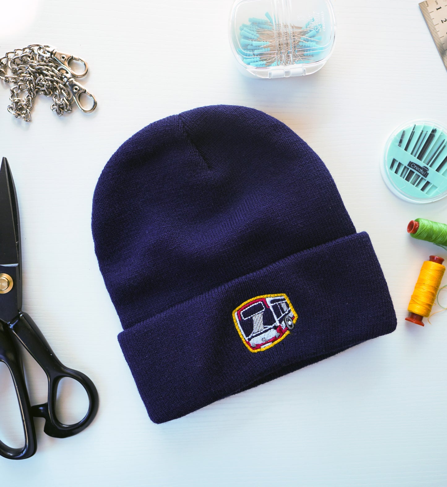 Unisex Einfache Gestrickte Wintermütze für echte Fans