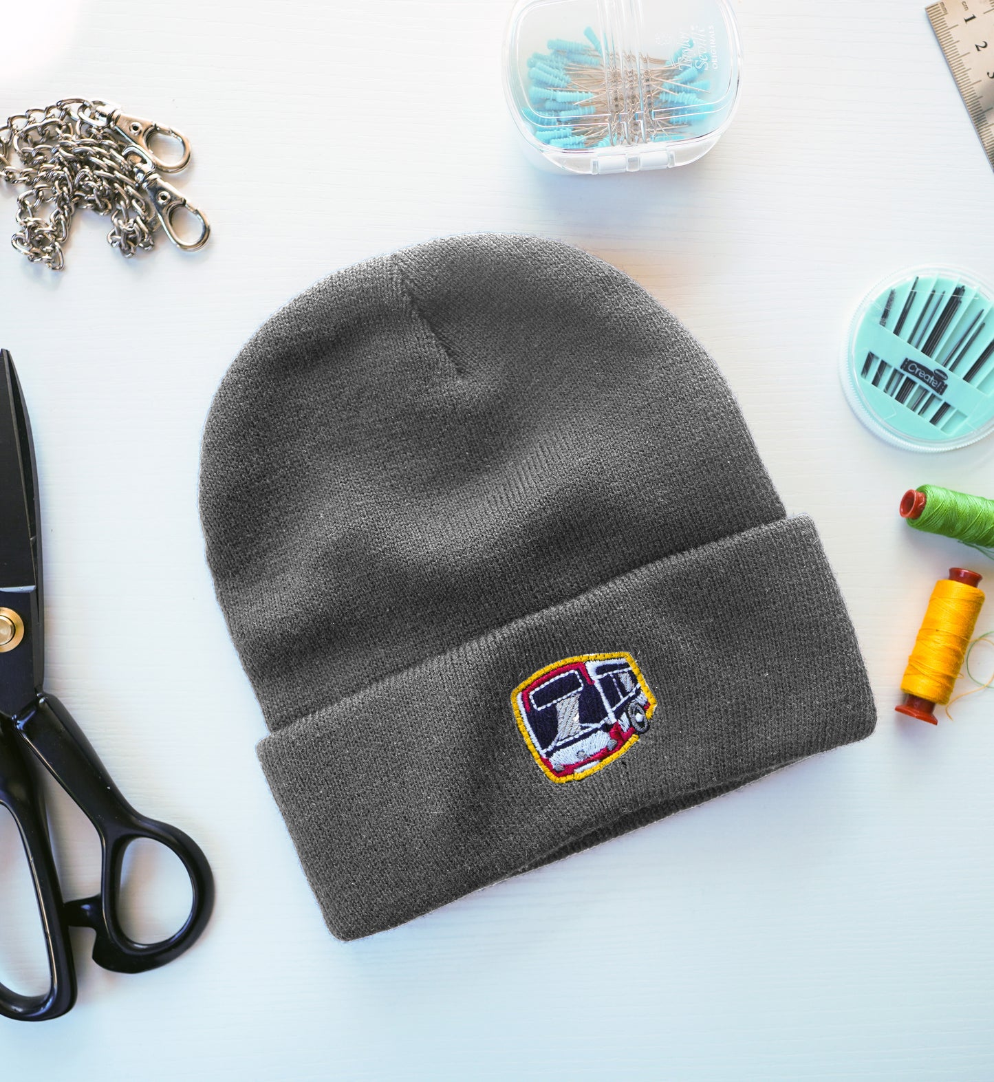 Unisex Einfache Gestrickte Wintermütze für echte Fans