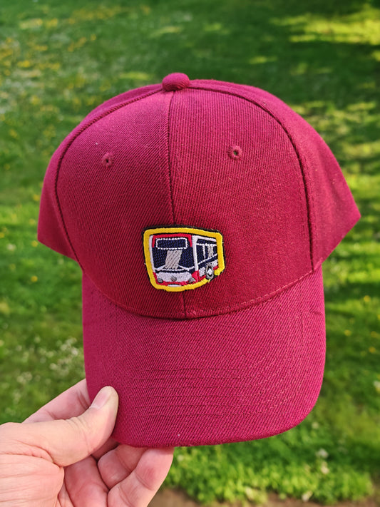 Premium Einfarbige Baseballkappen mit Bus Logo - Verstellbar, Leicht & Sonnenschutz für Frauen