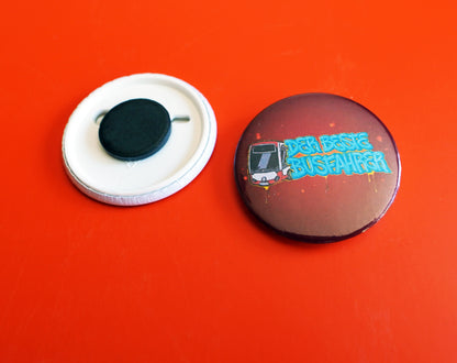 45mm. Magnetbuttons für metallische Untergründe - Kühlschrankmagnet