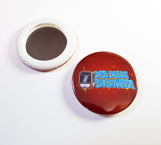 45mm. Badge mit Spiegel für Fans  mit Logo