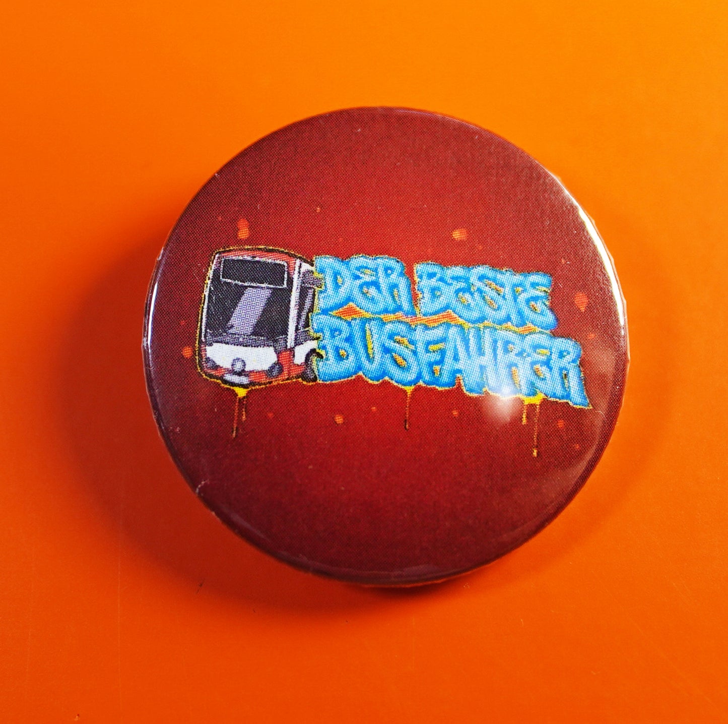 38mm. Nadelbutton für Fans  mit Logo!
