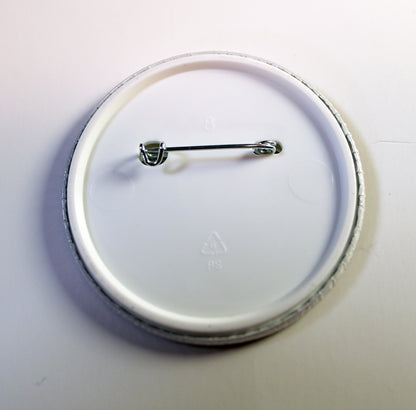 58 mm. Nadelbutton für Fans  mit Logo