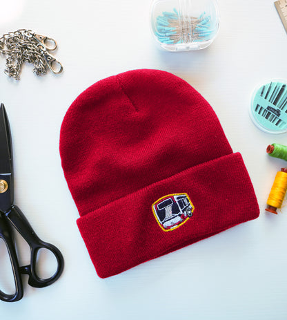 Unisex Einfache Gestrickte Wintermütze für echte Fans